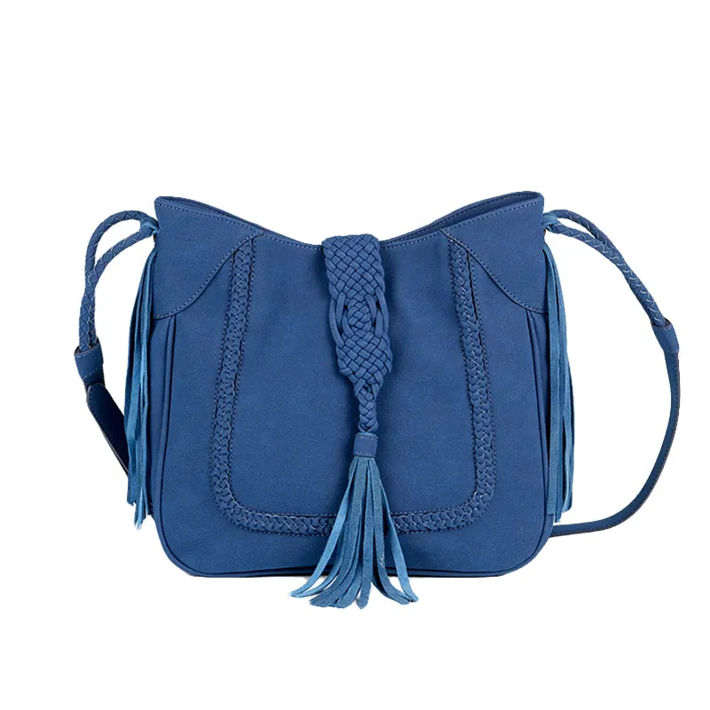 Womens Boho Tote Western Crossbody Purse With Fringe Vegan Leather Crossbody Boho Bag