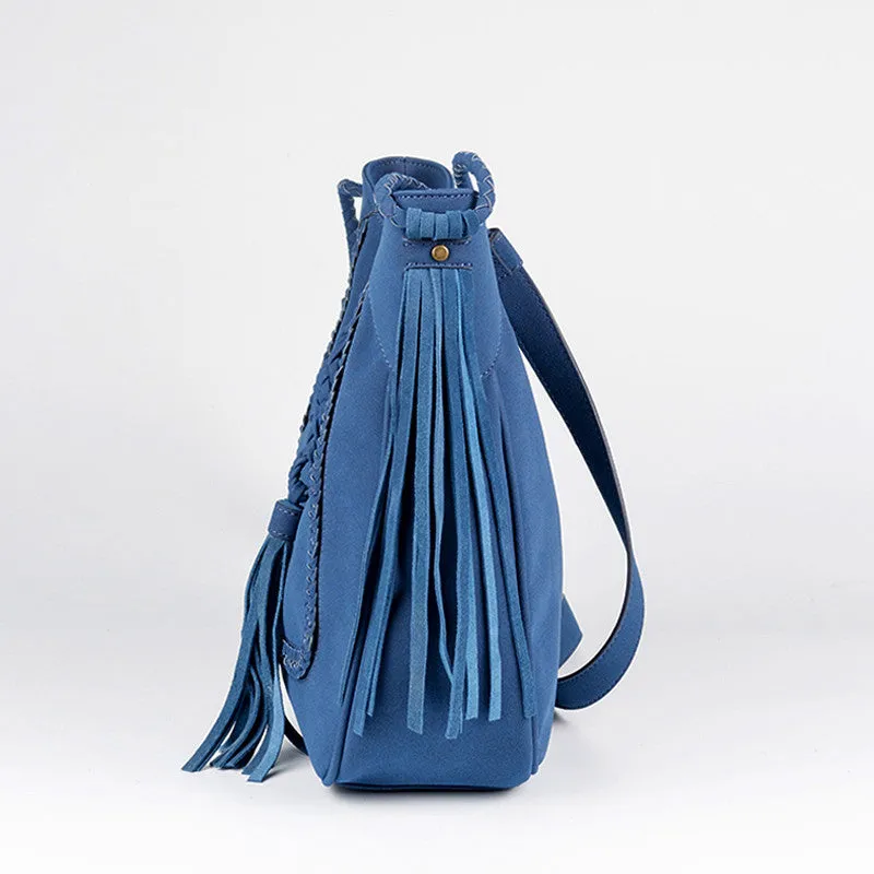 Womens Boho Tote Western Crossbody Purse With Fringe Vegan Leather Crossbody Boho Bag