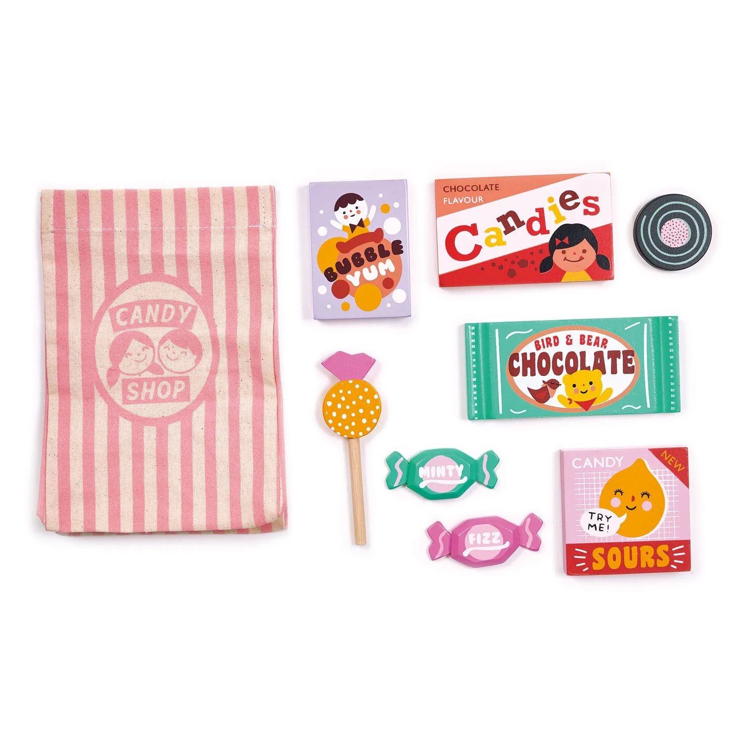 Wooden Candy Set