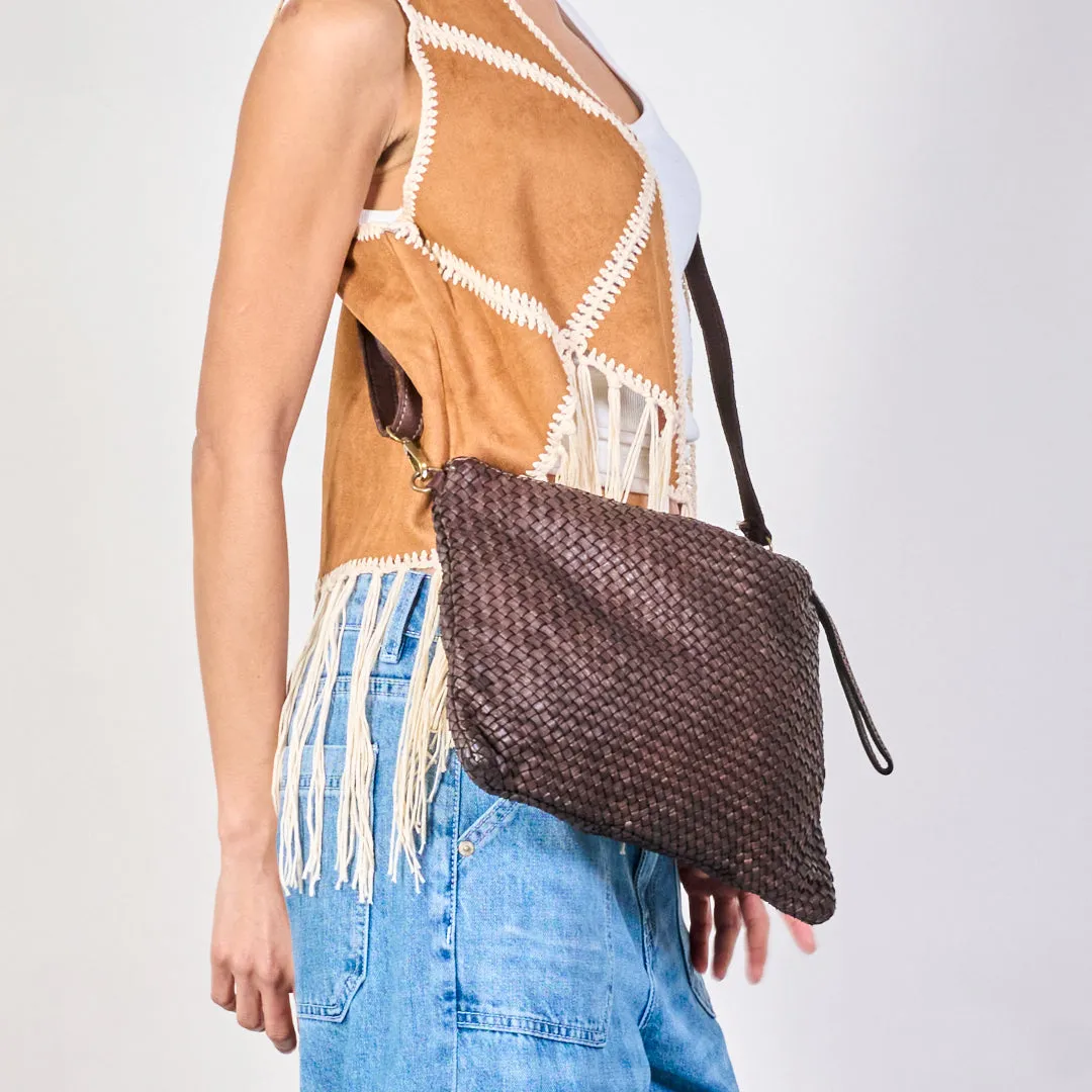 Woven texture clutch bags wholesale