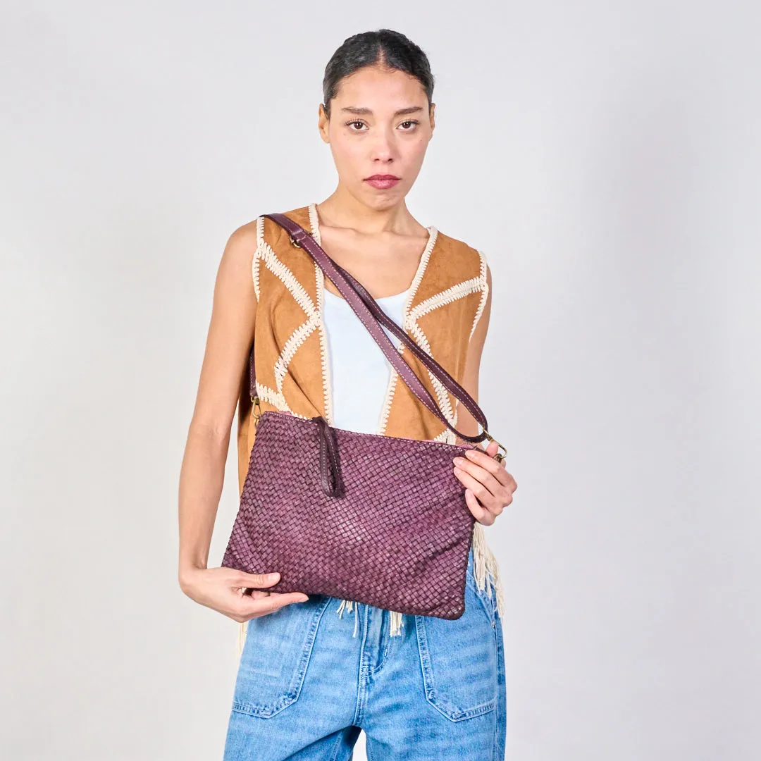 Woven texture clutch bags wholesale