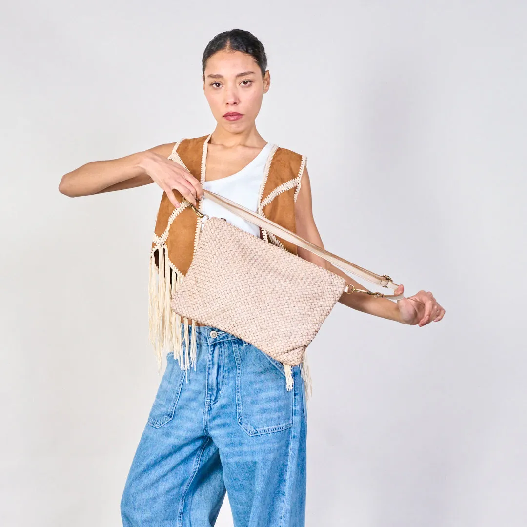 Woven texture clutch bags wholesale