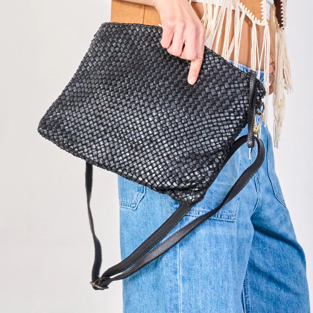 Woven texture clutch bags wholesale
