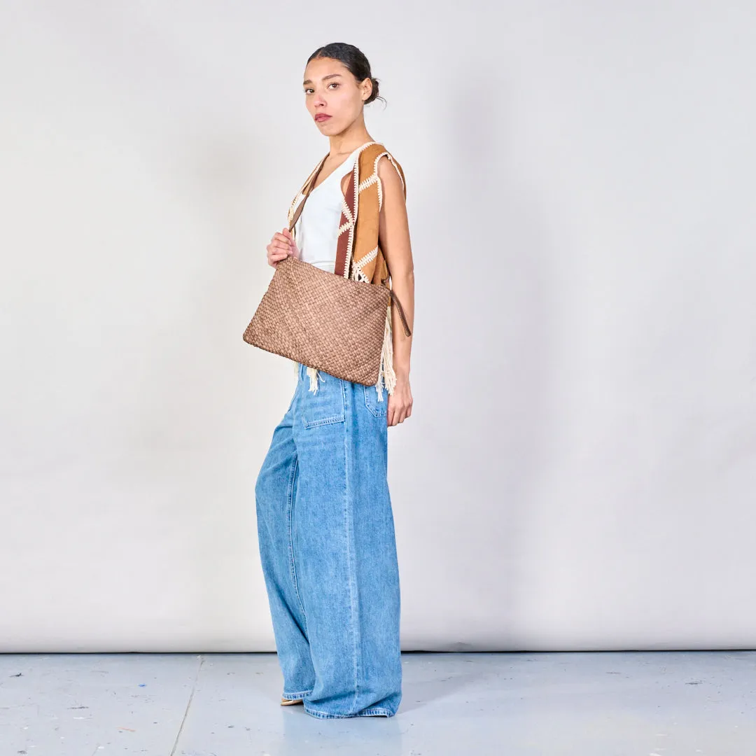 Woven texture clutch bags wholesale