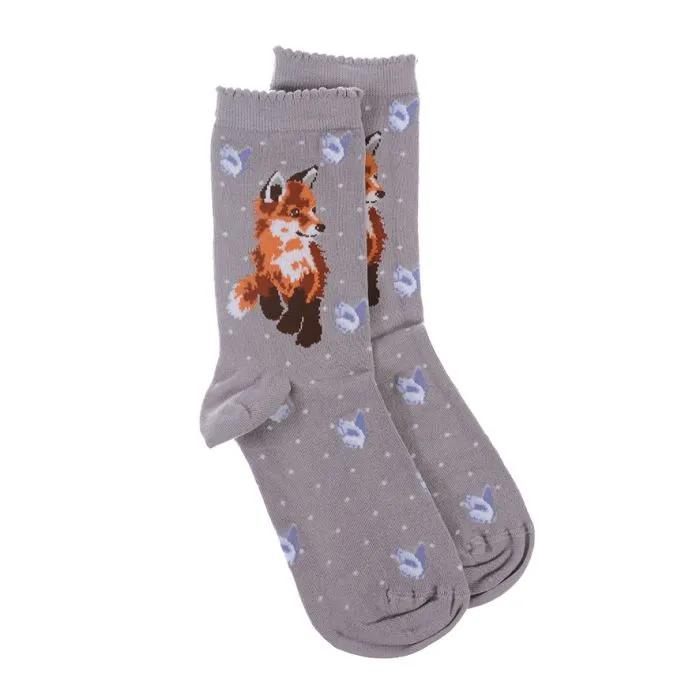 Wrendale Born To Be Wild Fox Socks